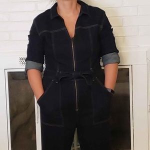 Dark Wash Blue denim 1 piece outfit